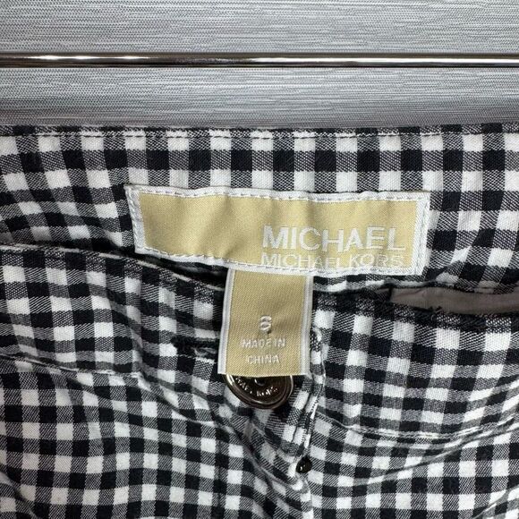 Michael Kors Gingham Pants Mid Rise Size 6 - Picture 5 of 7